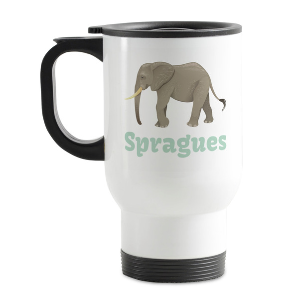 Custom Elephant Stainless Steel Travel Mug with Handle