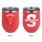 Elephant Stainless Wine Tumblers - Coral - Double Sided - Approval