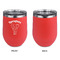 Elephant Stainless Wine Tumblers - Coral - Single Sided - Approval