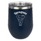 Elephant Stainless Wine Tumblers - Navy - Double Sided - Front