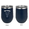 Elephant Stainless Wine Tumblers - Navy - Single Sided - Approval