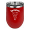 Elephant Stainless Wine Tumblers - Red - Double Sided - Front