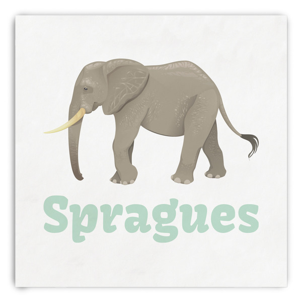 Custom Elephant Paper Dinner Napkins (Personalized)