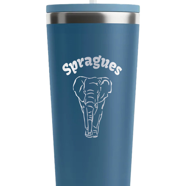 Elephant Steel Blue RTIC Everyday Tumbler - 28 oz. - Close Up