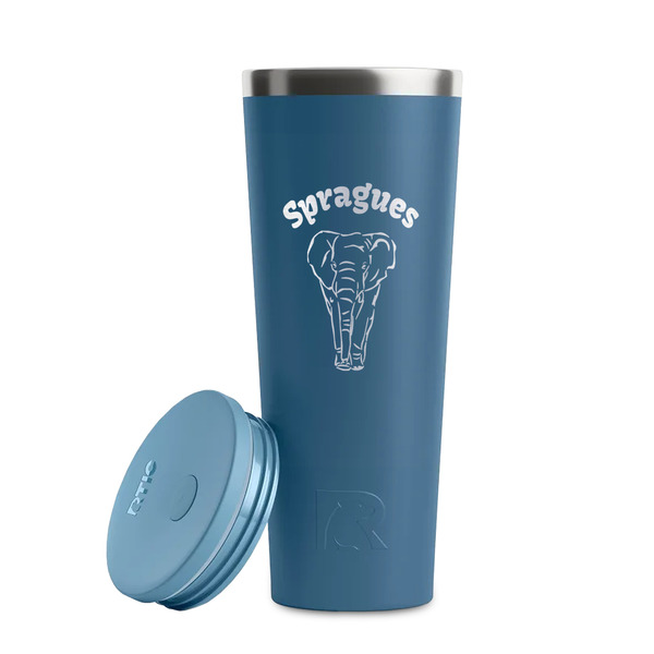 Elephant Steel Blue RTIC Everyday Tumbler - 28 oz. - Lid Off