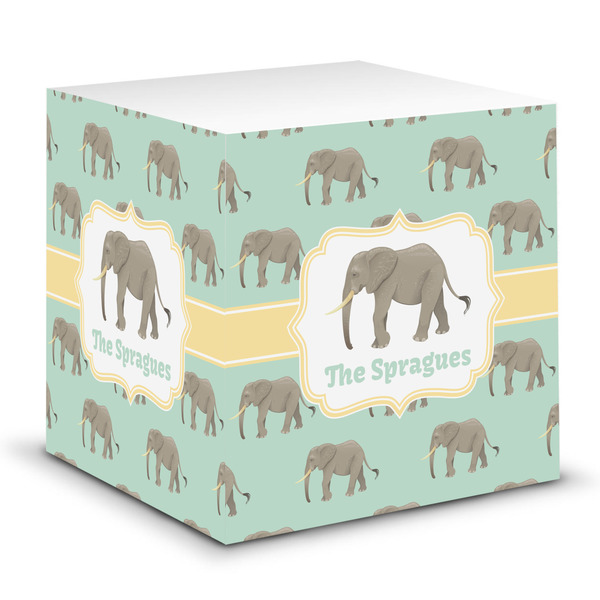 Custom Elephant Sticky Note Cube (Personalized)