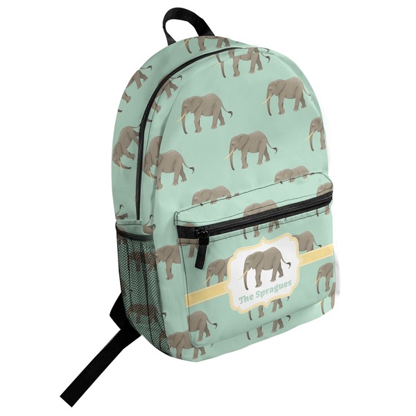 Custom Elephant Student Backpack (Personalized)