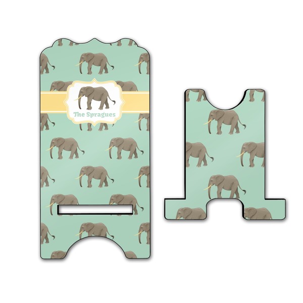 Elephant Stylized Phone Stand - Front & Back - Large