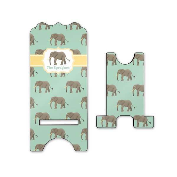 Elephant Stylized Phone Stand - Front & Back - Small