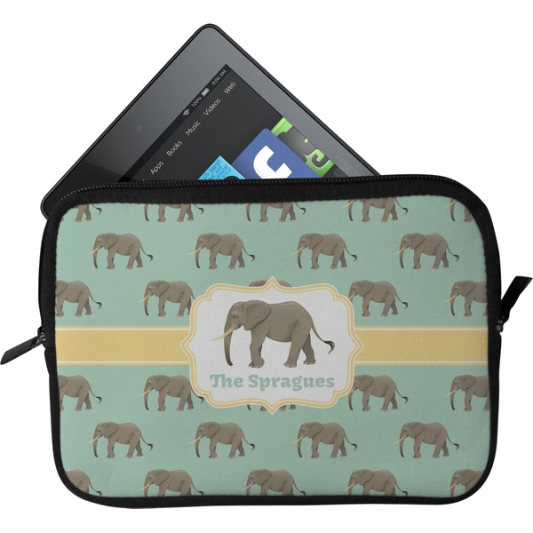 Custom Elephant Tablet Case / Sleeve - Small (Personalized)