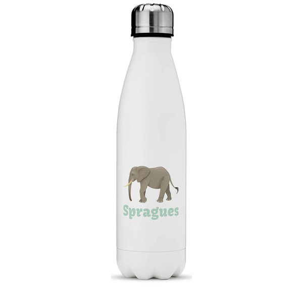 Custom Elephant Water Bottle - 17 oz. - Stainless Steel - Full Color Printing (Personalized)