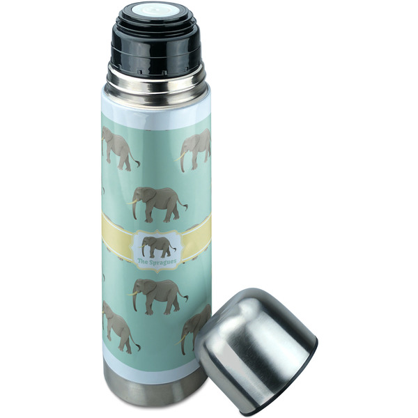 Elephant Thermos - Lid Off