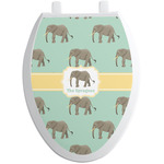 Elephant Toilet Seat Decal - Elongated (Personalized)