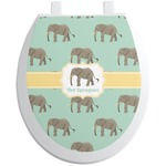Elephant Toilet Seat Decal (Personalized)