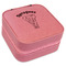 Elephant Travel Jewelry Boxes - Leather - Pink - Angled View