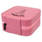 Elephant Travel Jewelry Boxes - Leather - Pink - View from Rear