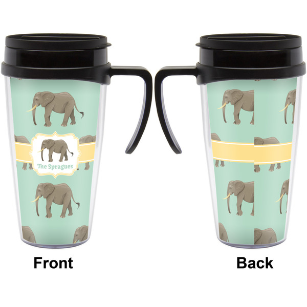 Elephant Travel Mug with Black Handle - Approval