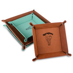 Elephant Faux Leather Valet Tray (Personalized)