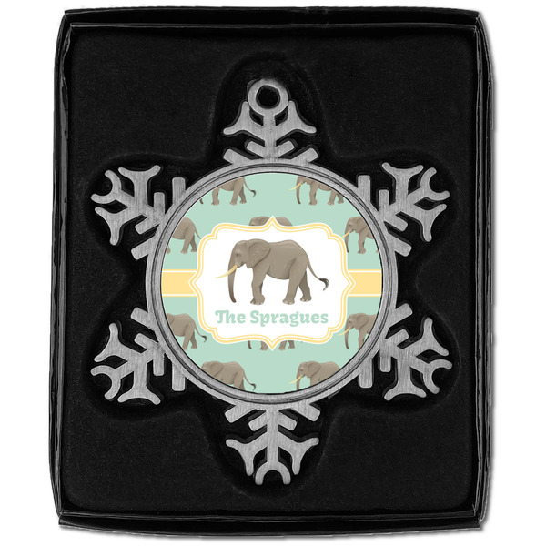 Elephant Vintage Snowflake - In box