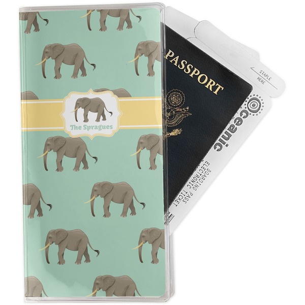 Custom Elephant Travel Document Holder