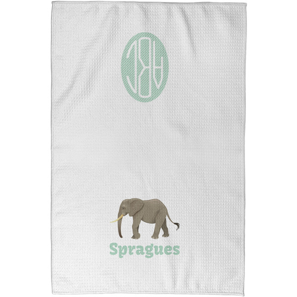Elephant Waffle Towel - Partial Print - Approval Image