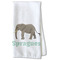 Elephant Kitchen Towel - Waffle Weave - Partial Print (Personalized)
