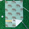 Elephant Waffle Weave Golf Towel - In Context