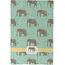 Elephant Waffle Weave Towel - Full Color Print - Approval Image