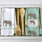 Elephant Waffle Weave Towels - 2 Print Styles