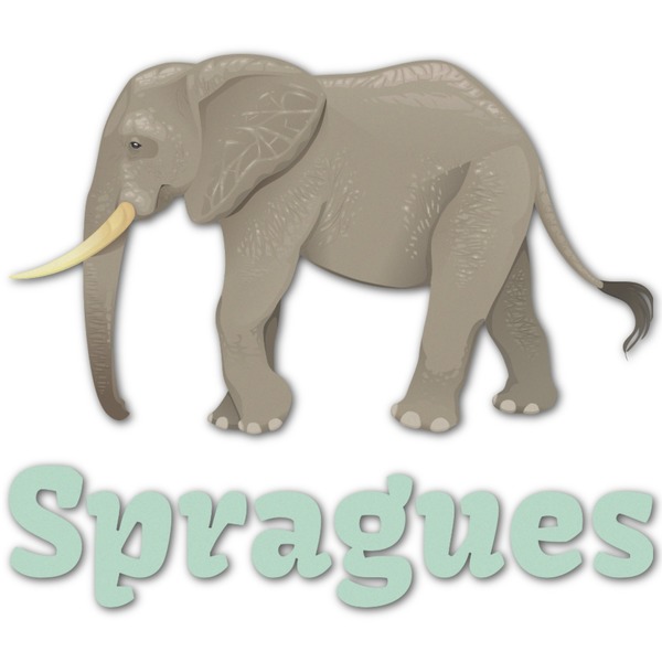 Custom Elephant Graphic Decal - XLarge (Personalized)