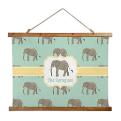 Elephant Wall Hanging Tapestry - Wide (Personalized)