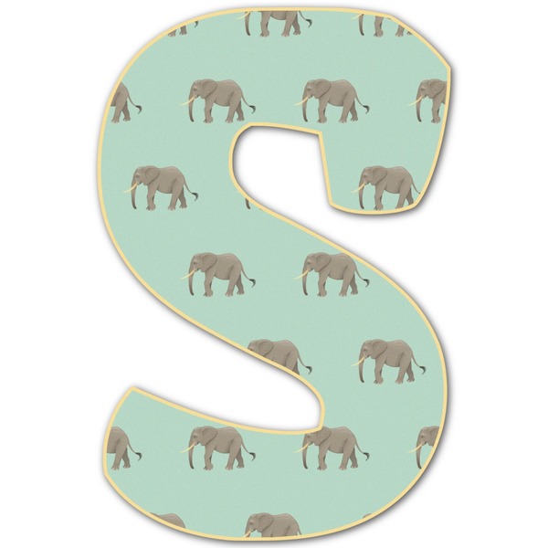 Custom Elephant Letter Decal - Large (Personalized)