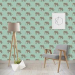 Elephant Wallpaper & Surface Covering (Water Activated - Removable)