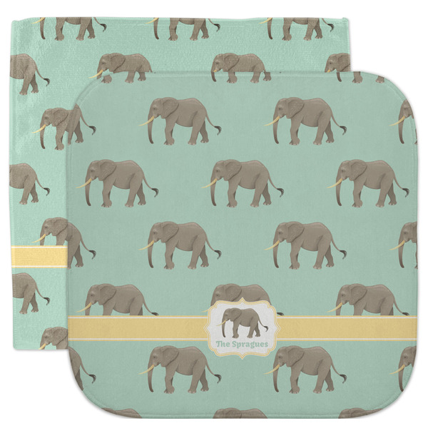 Custom Elephant Facecloth / Wash Cloth (Personalized)