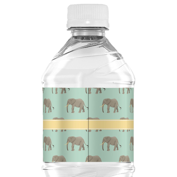 Elephant Water Bottle Label - Back View