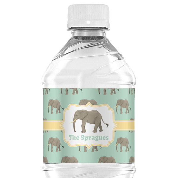 Custom Elephant Water Bottle Labels - Custom Sized (Personalized)