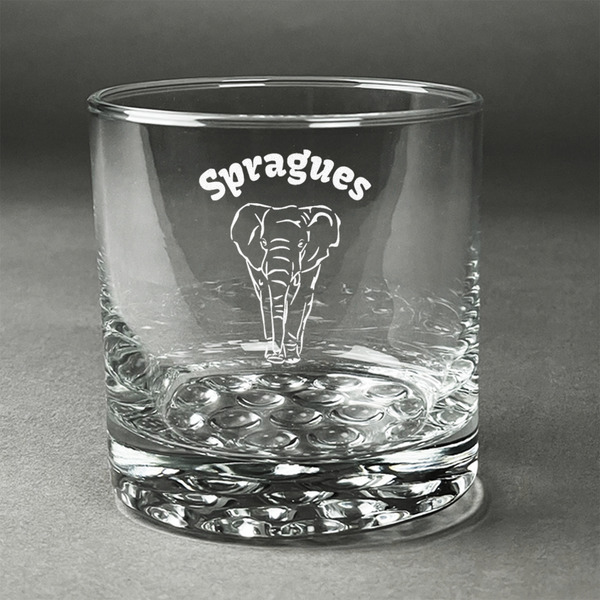 Custom Elephant Whiskey Glass (Single) (Personalized)