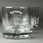 Elephant Whiskey Glasses (Set of 4) (Personalized)