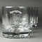 Elephant Whiskey Glasses Set of 4 - Engraved Front
