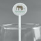 Elephant White Plastic 5.5" Stir Stick - Round - Main