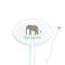 Elephant Oval Plastic Stir Sticks (Personalized)