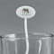 Elephant White Plastic 7" Stir Stick - Oval - Main