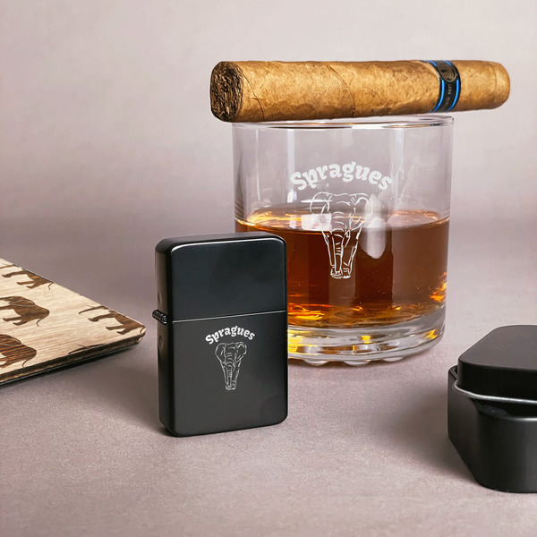 Elephant Windproof Lighters - Black - In Context