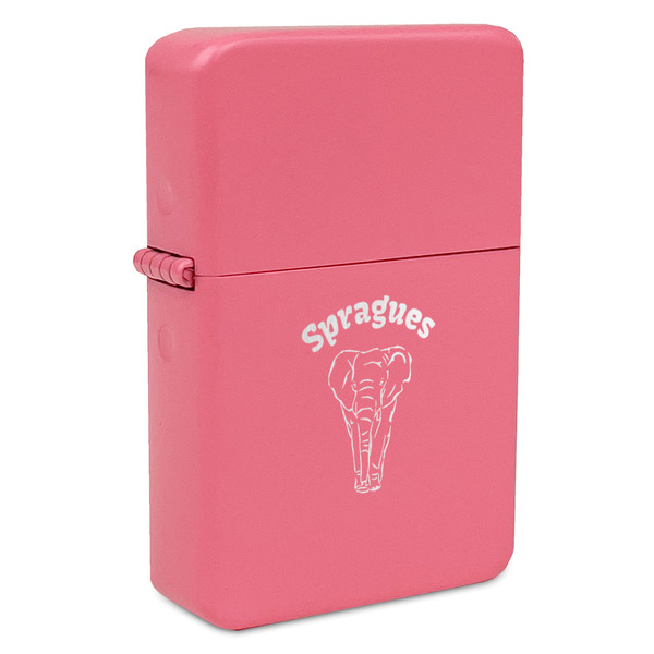 Elephant Windproof Lighters - Pink - Front/Main
