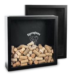 Elephant Wine Cork & Bottle Cap Shadow Box (Personalized)