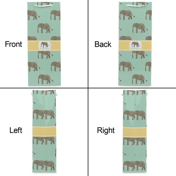 Elephant Wine Gift Bag - Gloss - Approval