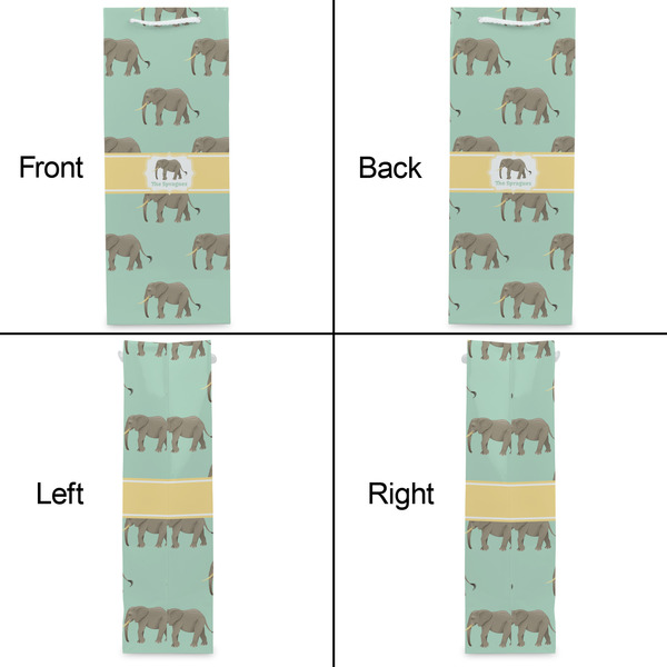 Elephant Wine Gift Bag - Matte - Approval