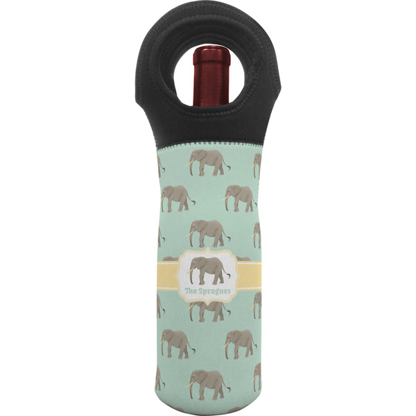 Custom Elephant Wine Tote Bag (Personalized)