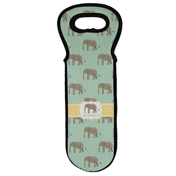 Custom Elephant Wine Tote Bag (Personalized)