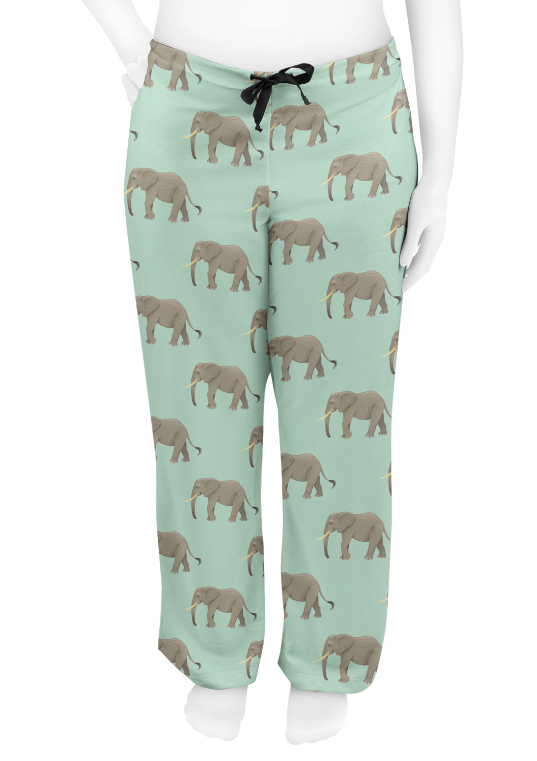 Elephant Womens Pajama Pants S (Personalized) YouCustomizeIt